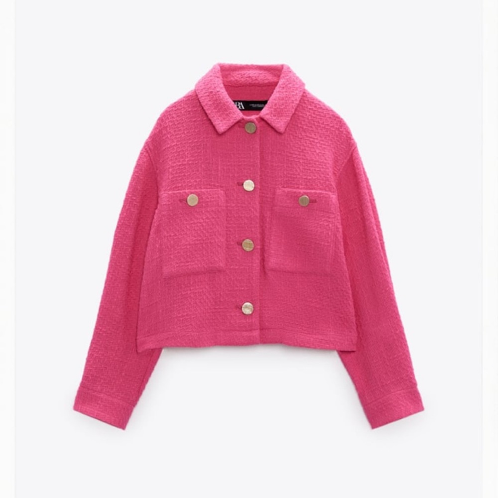 Zara Textured Weave over shirt